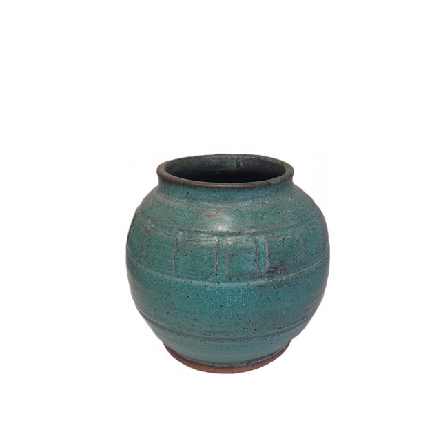Richard Winslow | Jade Green Small Pot | Ceramic | 5" X 6" | $60