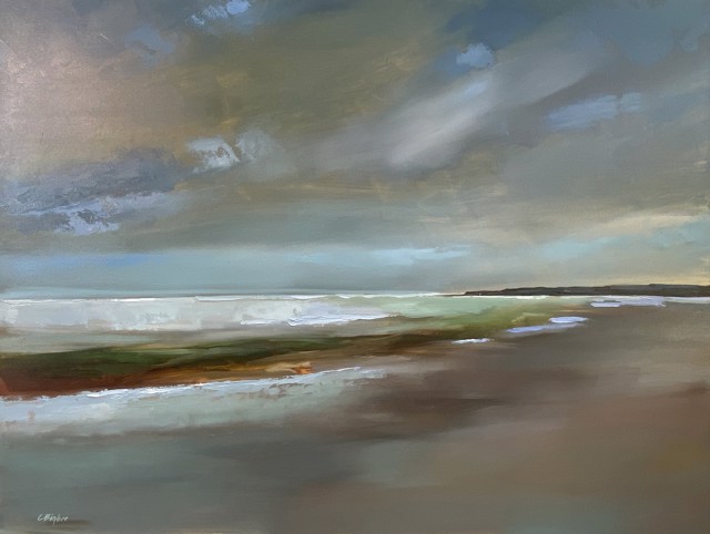 Claire Bigbee | Solitude, Ogunquit Beach #1 | Oil on Canvas | 30" X 40" | Sold
