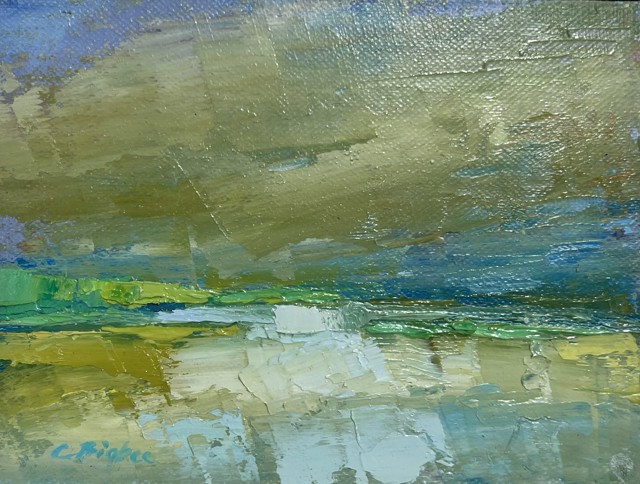 Claire Bigbee | Misty Morning | Oil on Canvas | 4.5" X 6" | $550