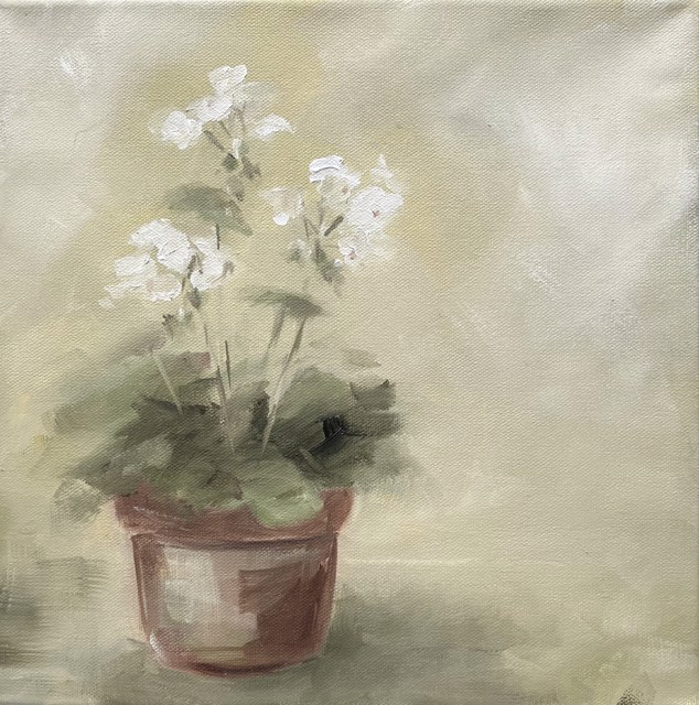 Ingunn Milla Joergensen | From the Potting Shed #1 | Oil on Canvas | 12" X 12" | $1,000