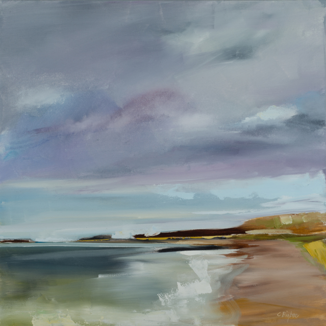 Claire Bigbee | Sweeping Sea  II | Oil on Canvas | 24" X 24" | Sold