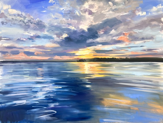 Craig Mooney | Sinking Sun Reflection | Oil on Canvas | 36" X 48" | $8,200