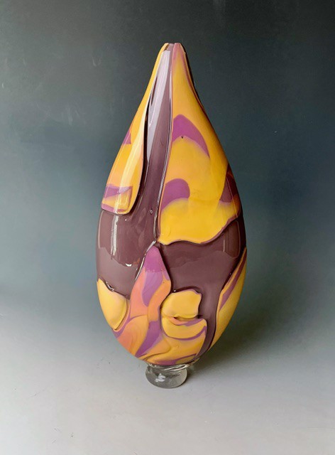 David Jacobson | Acadian Sunset I | Glass | 13" X 7" | $750