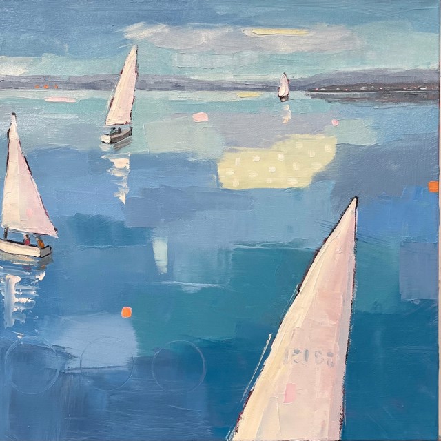 Bethany Harper Williams | Summer Sail | Oil on Canvas | 20" X 20" | $1,700