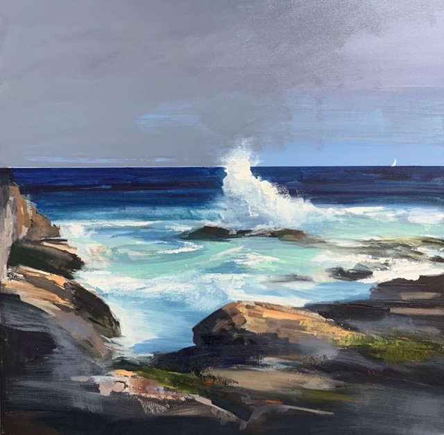 Craig Mooney | Breaking Wave | Oil on Canvas | 44" X 44" | Sold