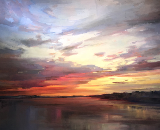 Holly Ready | Sunset's Veil | Oil on Canvas | 48" X 60" | $14,000
