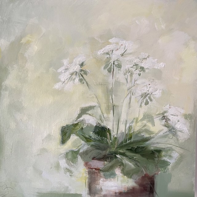 Ingunn Milla Joergensen | From the Greenhouse | Oil on Canvas | 20" X 20" | Sold