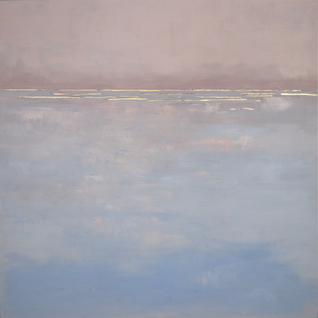 Ellen Welch Granter | The Next Morning | Oil and Metal Leaf on Canvas | 36" X 36" | $3,700