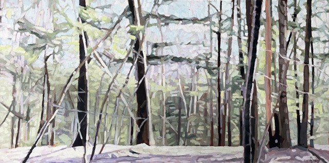 Liz Hoag | Of the Trail | Acrylic on Canvas | 24" X 48" | Sold