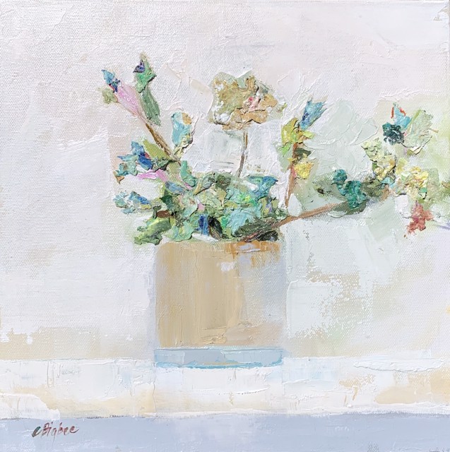 Claire Bigbee | Paint & Petals | Oil on Canvas | 12" X 12" | $950