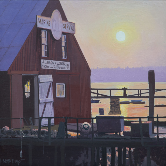 William B. Hoyt | Sunrise at J.O. Brown's | Oil | 11" X 11" | $2,200