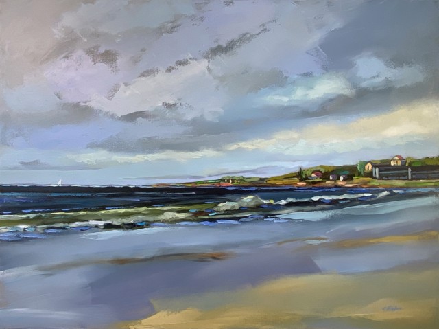 Claire Bigbee | Walk on Ogunquit Beach #2 | Oil on Canvas | 30" X 40" | Sold