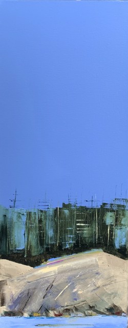 Janis H. Sanders | Coast Cliffs III | Oil on Canvas | 30" X 12" | $1,525
