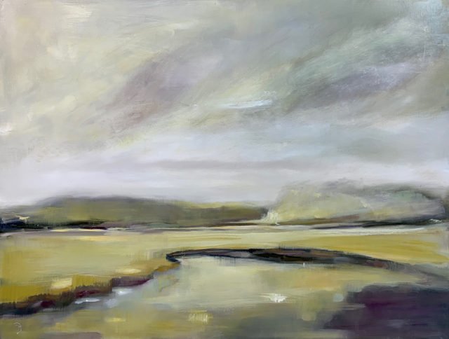 Ingunn Milla Joergensen | Spring Morning By the River | Oil on Canvas | 36" X 48" | $4,500.00