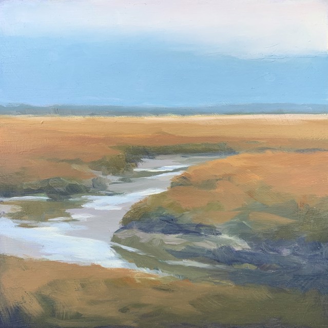 Margaret Gerding | Marsh Study | Oil on Panel | 8" X 8" | Sold