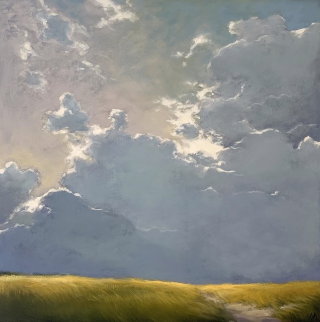 Margaret Gerding | Beach Clouds II | Oil on Canvas | 30" X 30" | $5,000