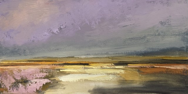 Claire Bigbee | Spring Saltmarsh Sunburst | Oil on Canvas | 12" X 24" | $1,595