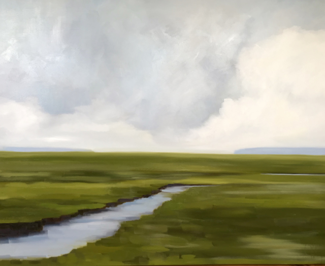 Jill Matthews | Marsh Bend | Oil on Canvas | 48" X 60" | Sold
