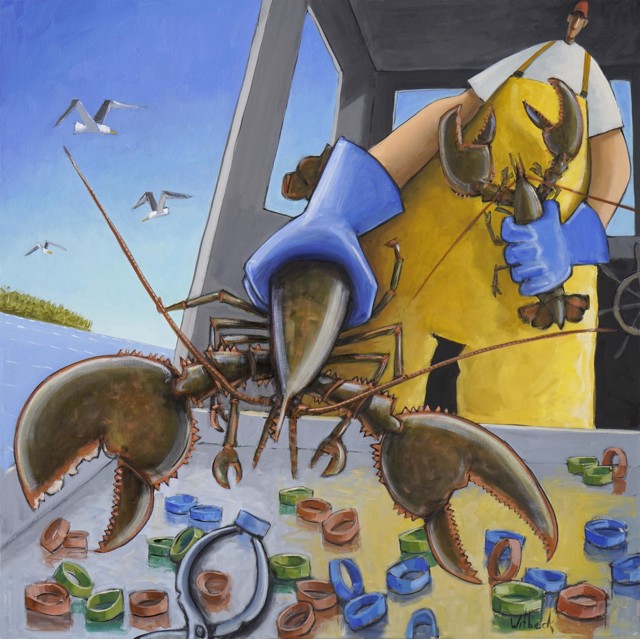 David Witbeck | Fresh Caught | Oil on Canvas | 30" X 30" | Sold