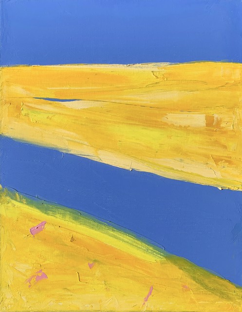 Janis H. Sanders | Marsh & 5 Roses | Oil on Canvas | 14" X 11" | $875