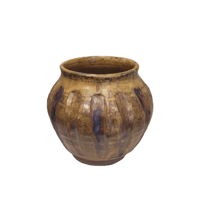 Richard Winslow | Grooved Pot | Ceramic | 7" X 8" | Sold