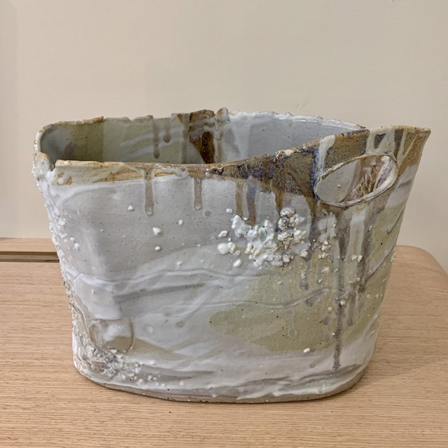 Diane Carten Lynch | Sargent White Vessel I | Ceramic | 11" X 14" | $325