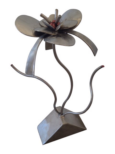 Susan Bennett | Arcadian Flower | Stainless Steel | 15.25" X 9.12" | $1,800
