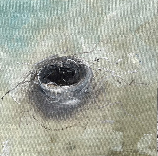 Ingunn Milla Joergensen | Nest #1 | Oil on Canvas | 10" X 10" | Sold