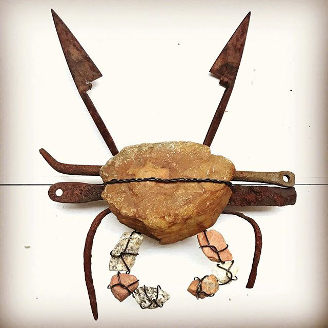 Julia M. Doughty | Sumo | Found Objects | 15" X 12" | $425.00