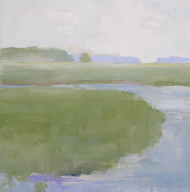 Ellen Welch Granter | Fog Settles | Oil on Panel | 12" X 12" | $950