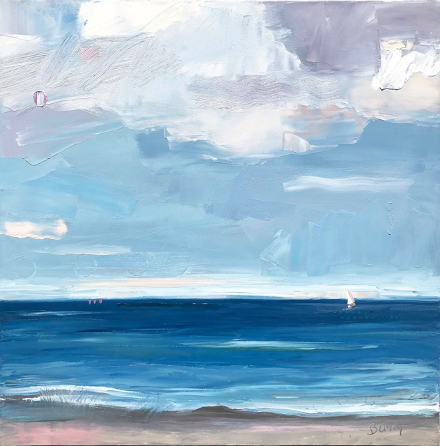 Bethany Harper Williams | Cloudy Blue | Oil on Canvas | 30" X 30" | Sold