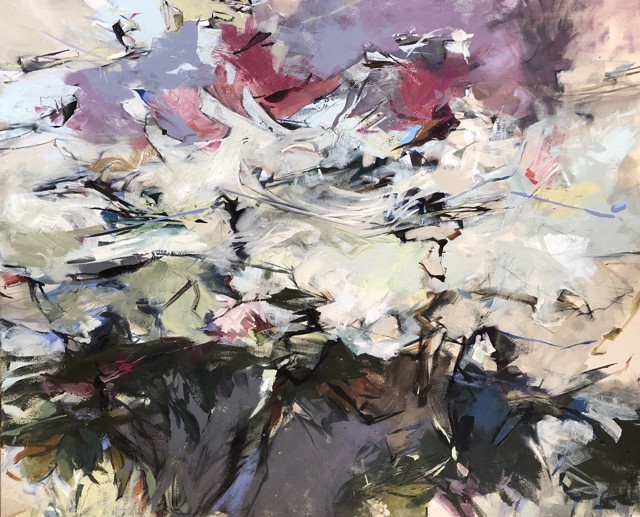 Jeffrey T. Fitzgerald | Granite Splash Over | Acrylic on Canvas | 36" X 44" | $4,500
