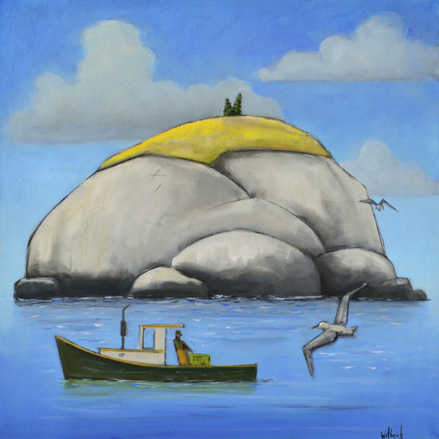 David Witbeck | Two Bush Island | Oil on Canvas | 24" X 24" | Sold