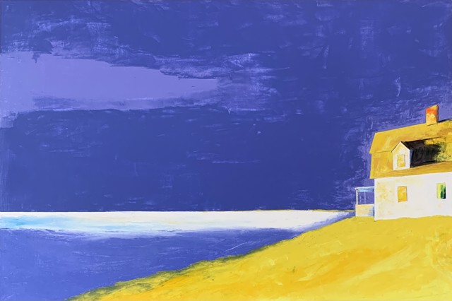 Janis H. Sanders | Ocean & Sun | Oil on Panel | 24" X 36" | $3,725