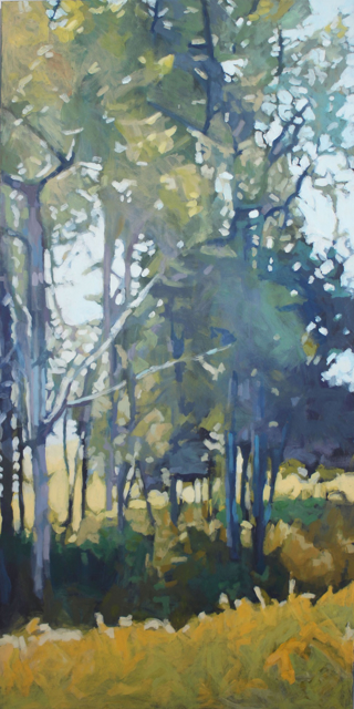 Liz Hoag | Midday on the Farm  | Acrylic on Canvas | 48" X 24" | $3,200