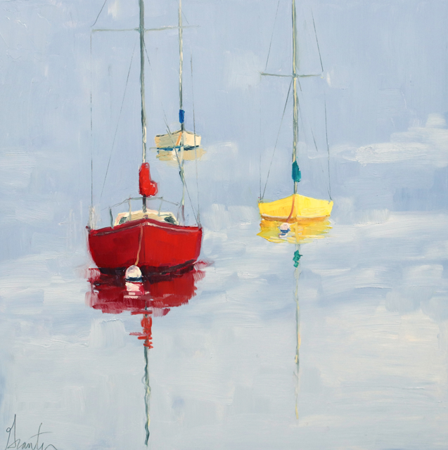 Ellen Welch Granter | Early Fog | Oil on Panel | 12" X 12" | Sold