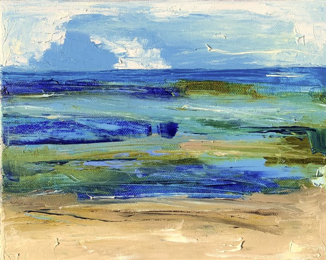 Janis H. Sanders | Ocean Air I | Oil on Canvas | 10" X 8" | $575