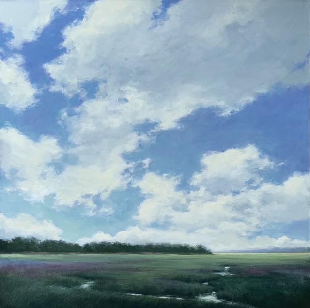 Margaret Gerding | Summer Clouds | Oil on Canvas | 40" X 40" | $7,500