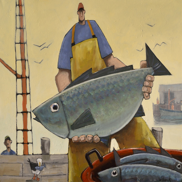 David Witbeck | Lumper | Oil on Canvas | 30" X 30" | Sold