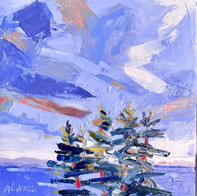 Adrienne Kernan LaVallee | Against All Odds | Oil on Canvas | 12" X 12" | $850