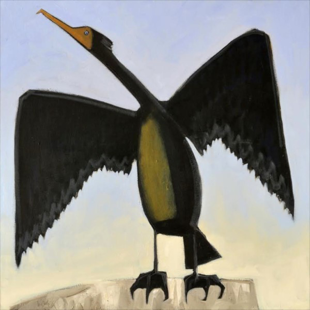 David Witbeck | Cormorant | Oil on Canvas | 30" X 30" | $3,600