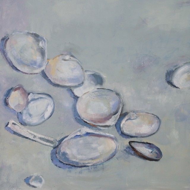 Ellen Welch Granter | All Washed Up | Oil on Canvas | 24" X 24" | $2,650