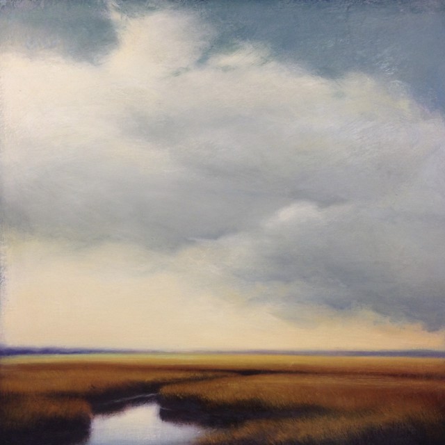 Margaret Gerding | Clouds Over Marsh V | Oil on Canvas | 24" X 24" | $3,500