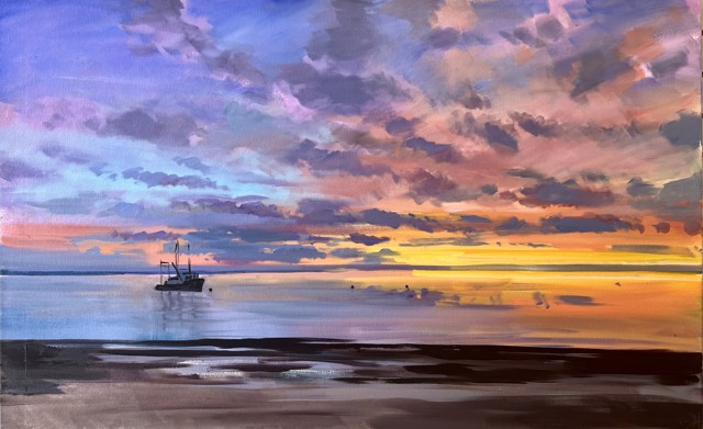 Craig Mooney | Morning Calm | Oil on Canvas | 30" X 48" | $6,500