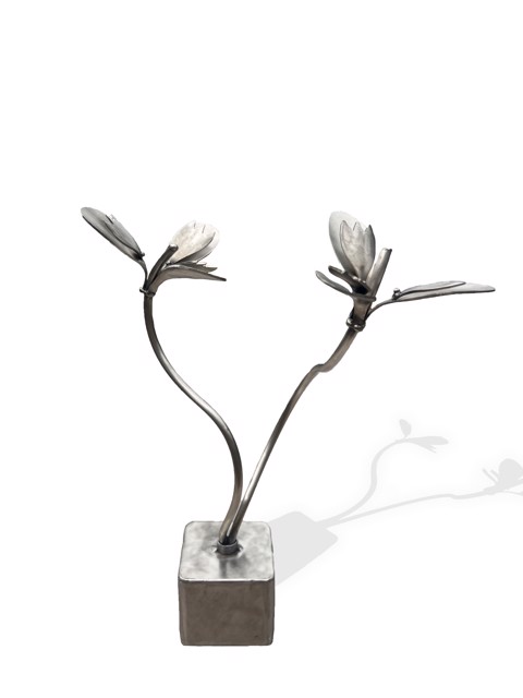 Susan Bennett | Trillium Flower | Stainless Steel | 13" X 11" | $1,800