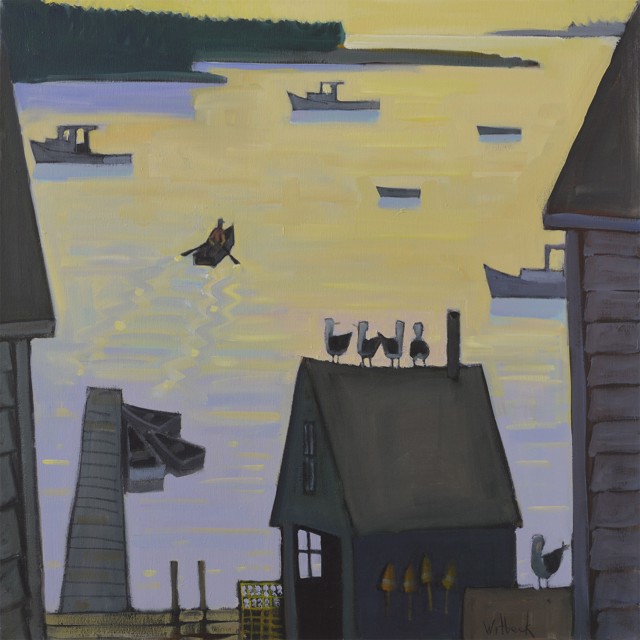 David Witbeck | Sunrise Harbor | Oil on Canvas | 30" X 30" | Sold