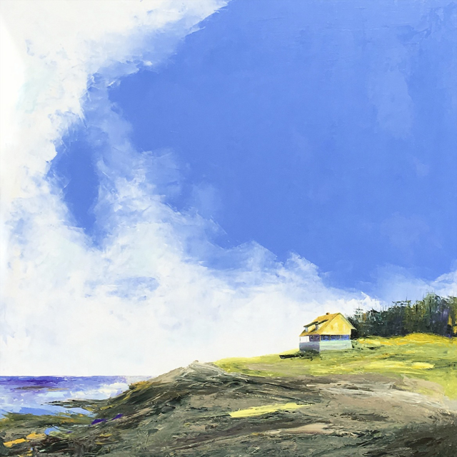 Janis H. Sanders | Island Sky | Oil on Panel | 40" X 40" | Sold