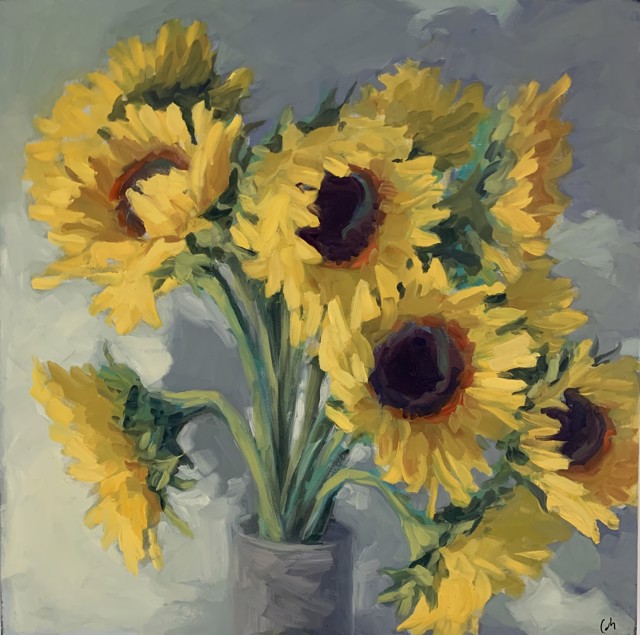 Margaret Gerding | Love of Yellow I | Oil on Canvas | 24" X 24" | Sold