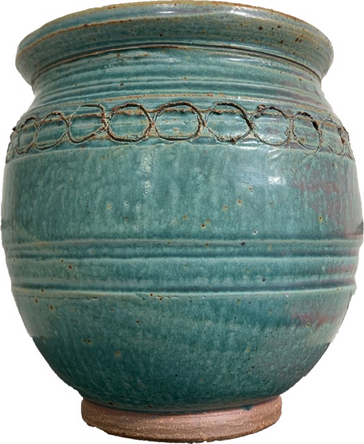 Richard Winslow | Jade Jar | Ceramic | 6.25" X 7" | Sold