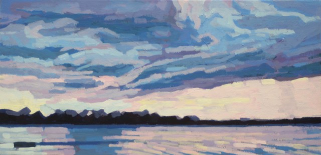 Liz Hoag | Summer Storm | Acrylic on Canvas | 10" X 20" | $750